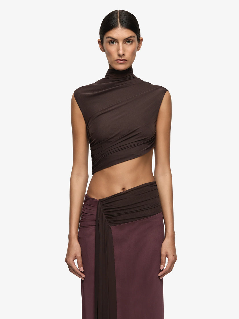 Bec and Bridge Conni Asym Maxi - Brown