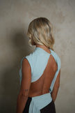 Bec and Bridge Conni Asym Midi - Blue and Brown