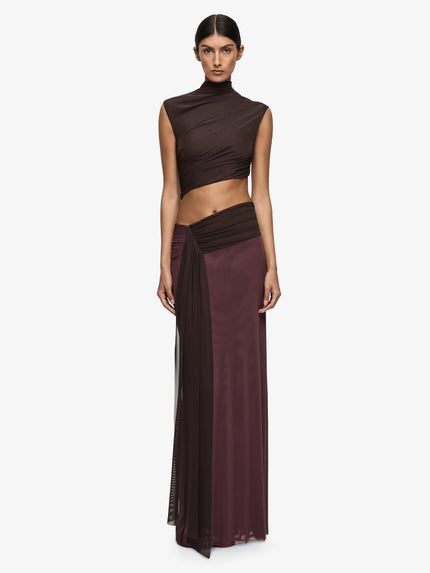 Bec and Bridge Conni Asym Maxi - Brown