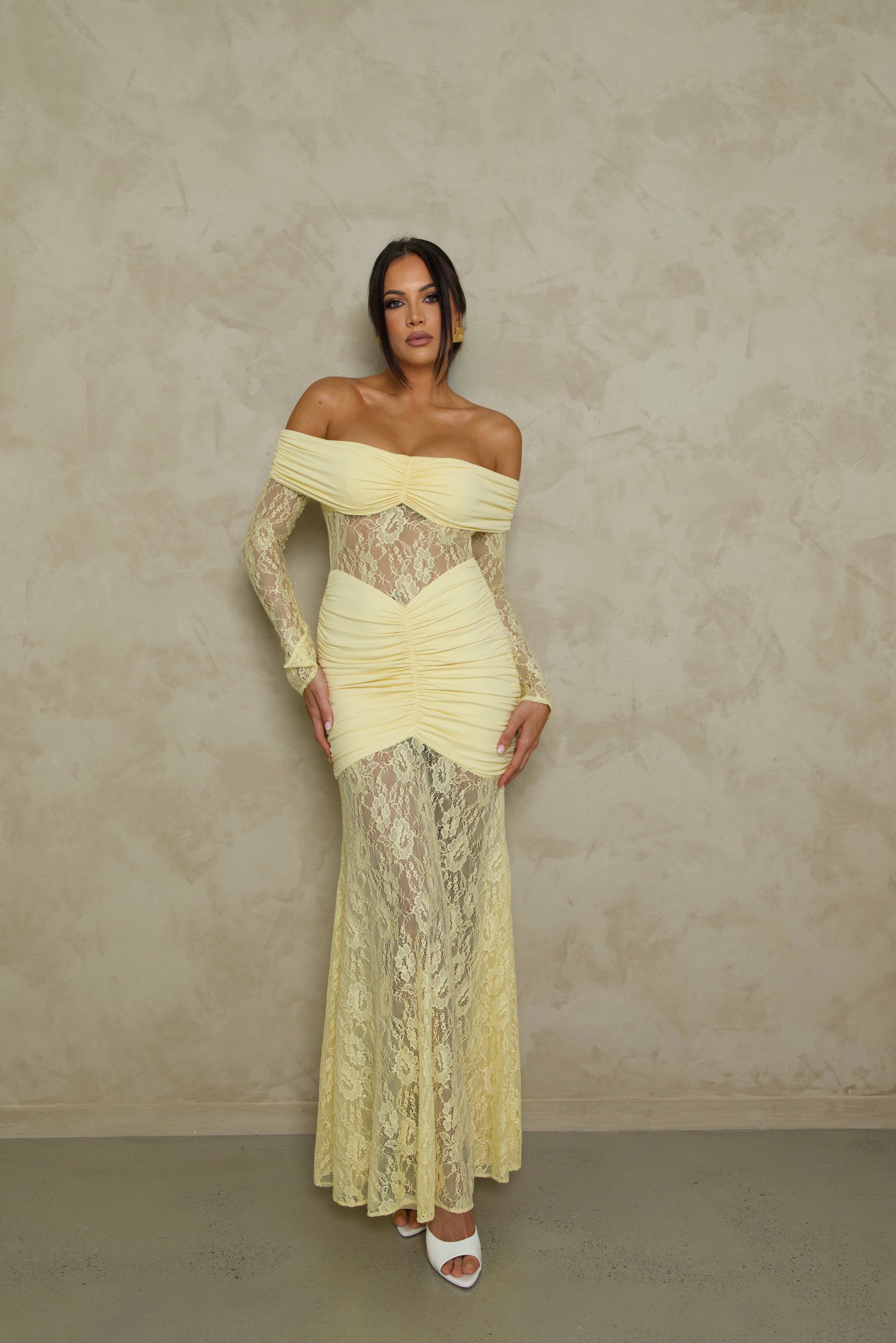 Babyboo Sauline Maxi Dress - Lemon