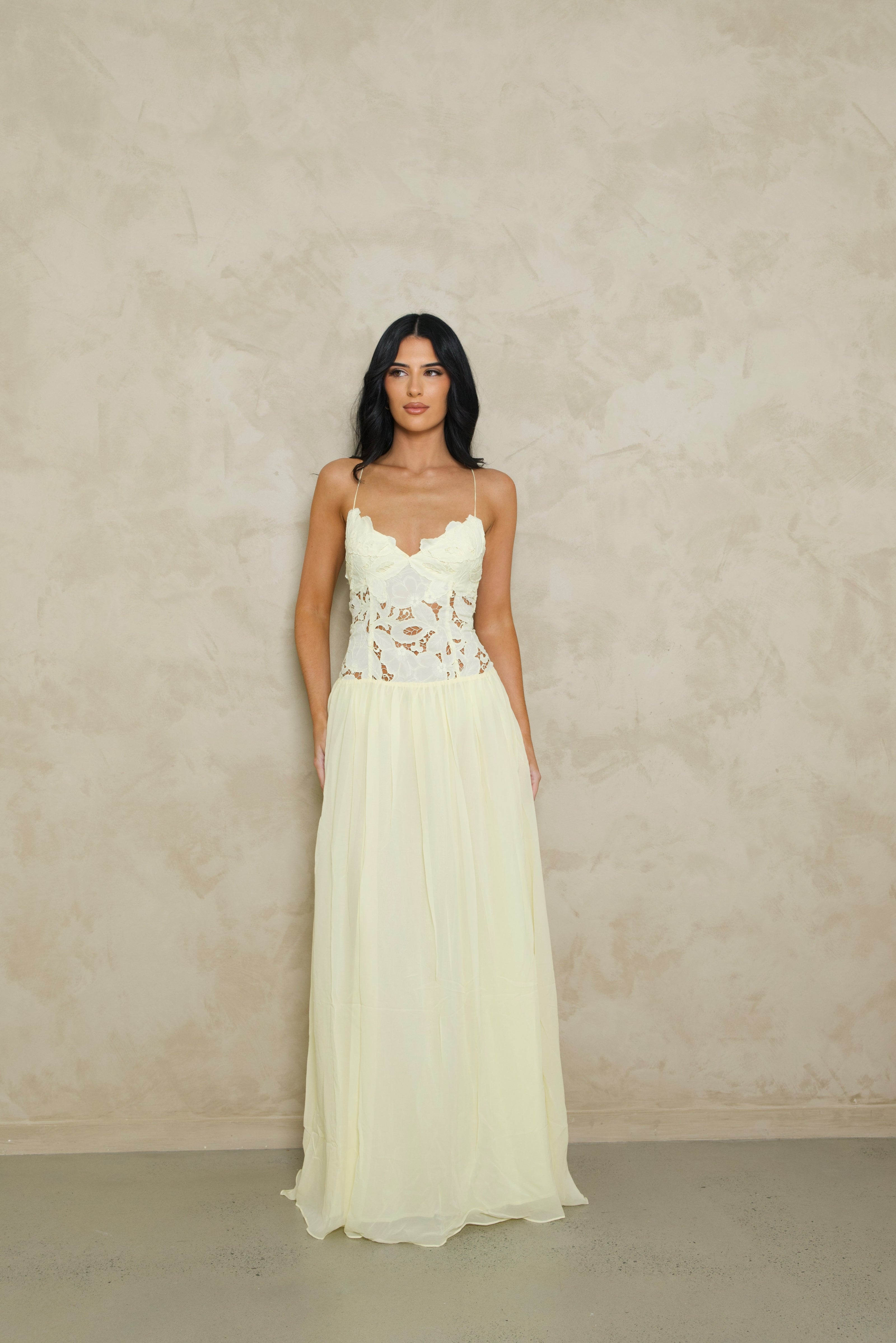 Hansel and Gretel Stephanie Maxi Dress - Butter