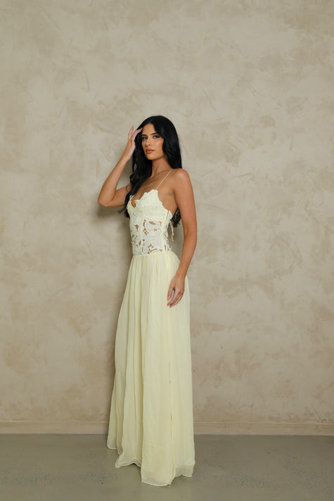 Hansel and Gretel Stephanie Maxi Dress - Butter