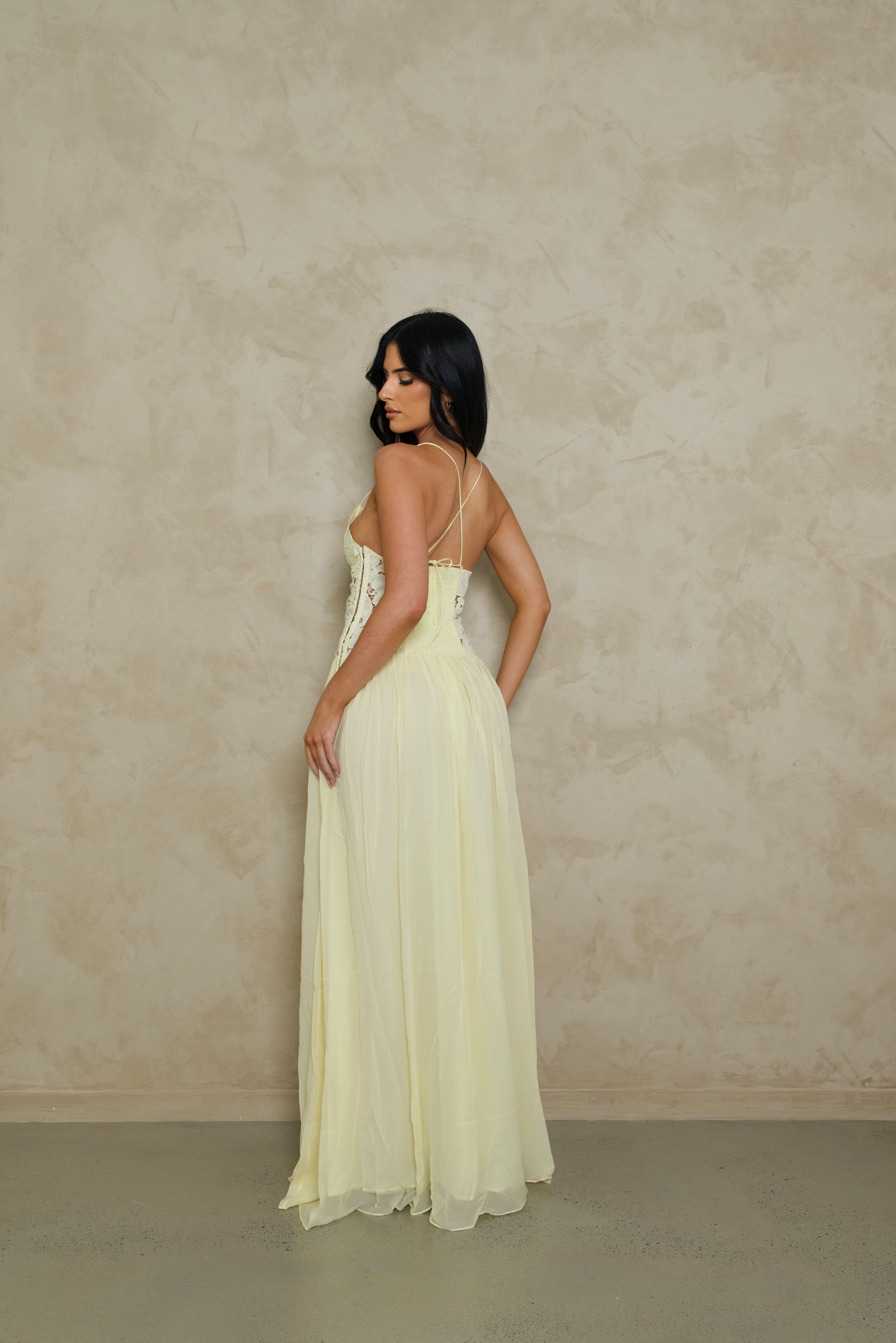 Hansel and Gretel Stephanie Maxi Dress - Butter