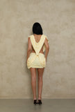 Vivienne Collection Lilou Mini Dress - Yellow