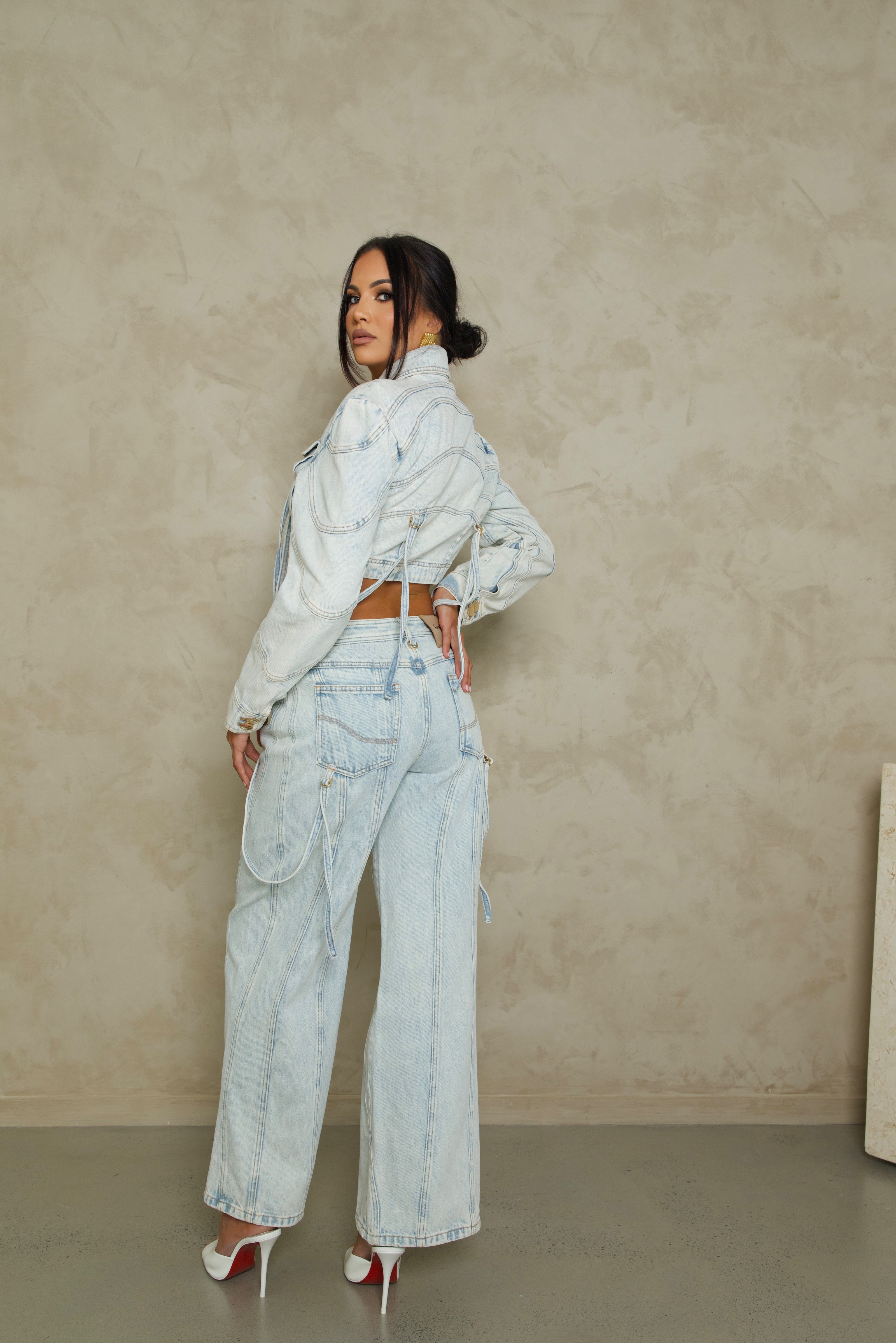 Acler Eagleton Set - Light Denim