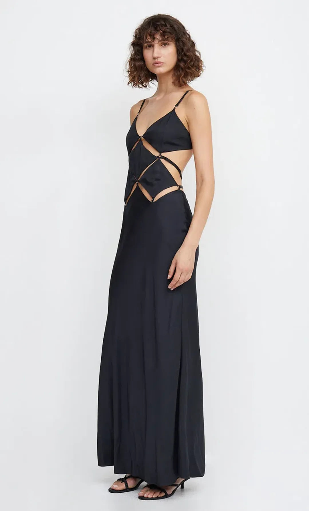 Bec and Bridge Diamond Days Cut Out Maxi Dress - Black