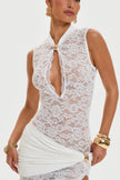 Murci Onyx Maxi Dress - White