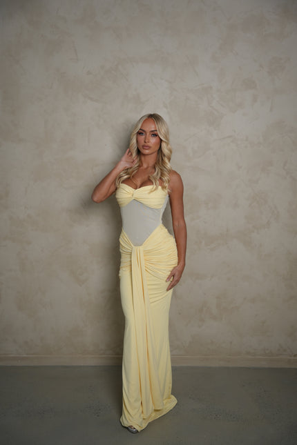Babyboo Vixen Maxi Dress - Lemon