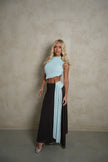 Bec and Bridge Conni Asym Midi - Blue and Brown