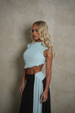 Bec and Bridge Conni Asym Midi - Blue and Brown