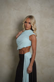 Bec and Bridge Conni Asym Midi - Blue and Brown