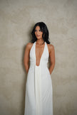 Misha Jennifer Cupro Maxi Dress - Ivory