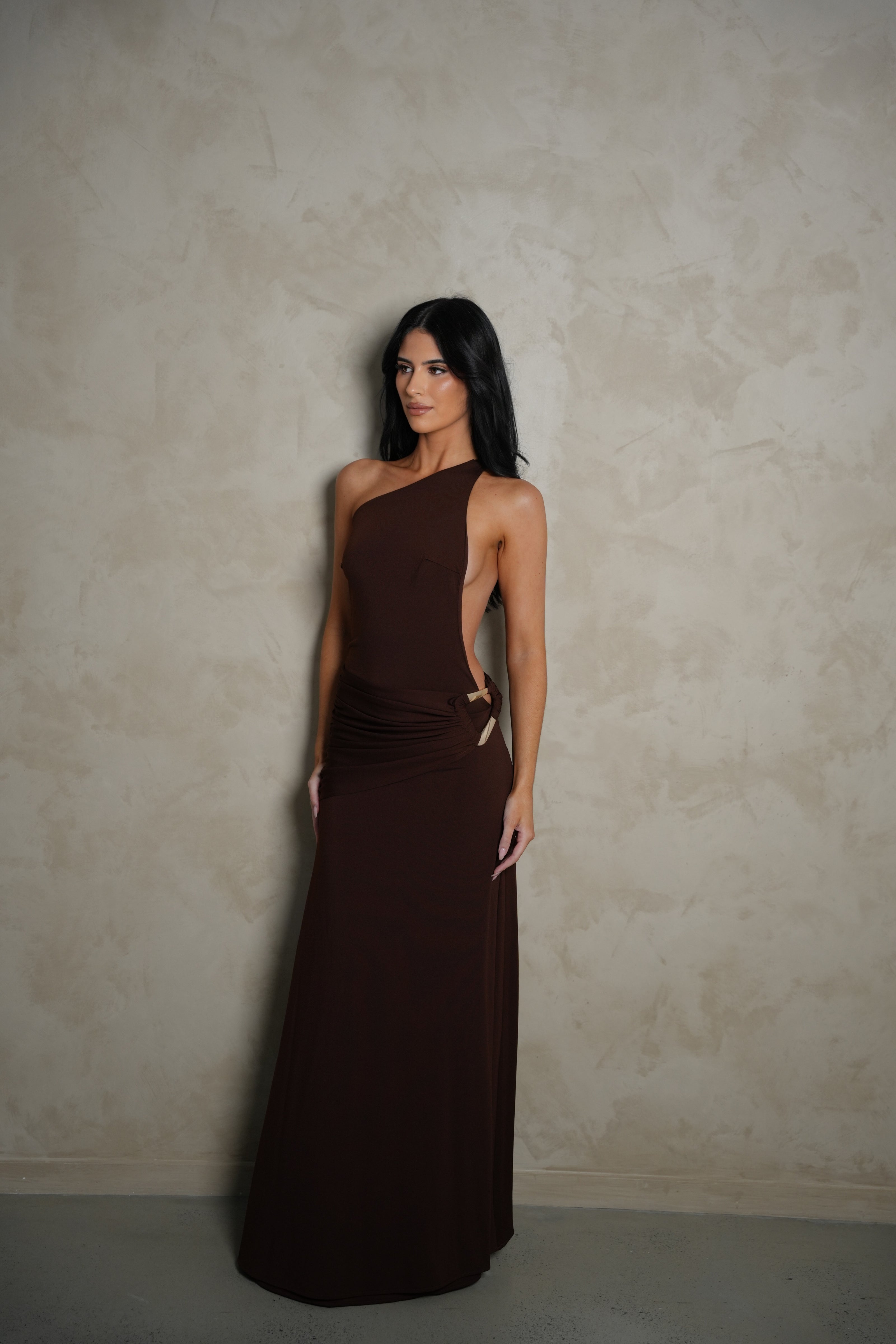 Ance Gria Gaia Gown - Brown