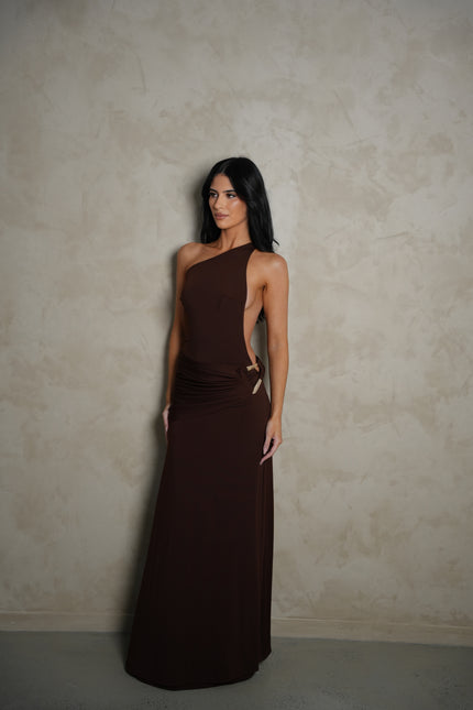 Ance Gria Gaia Gown - Brown