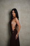Ance Gria Gaia Gown - Brown