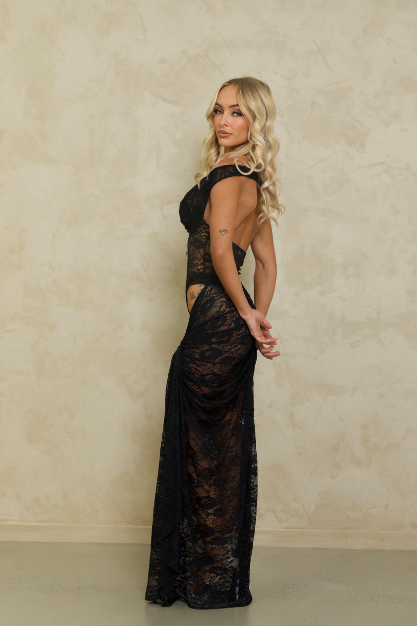Natalie Rolt Aubrey Maxi Dress - Black