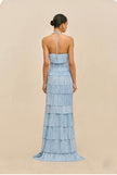 Cult Gaia Marsla Gown Coastal Blue