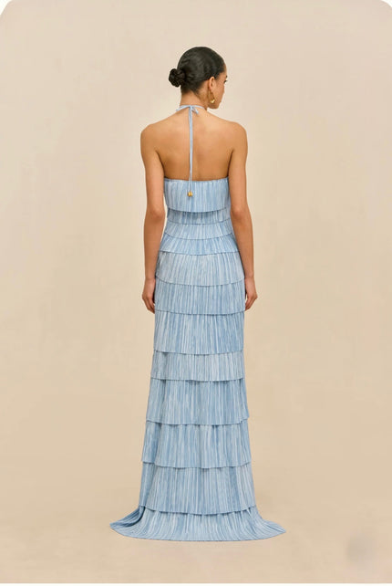 Cult Gaia Marsla Gown Coastal Blue