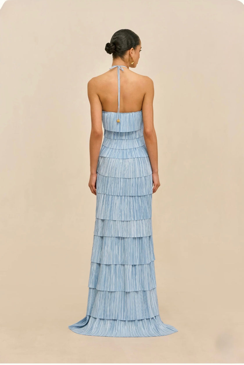 Cult Gaia Marsla Gown Coastal Blue