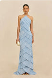 Cult Gaia Marsla Gown Coastal Blue