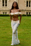 Bydee Lunessa Maxi Skirt in Sorella and Kiki Bralette in Ivorie