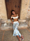 Bydee Lunessa Maxi Skirt in Sorella and Kiki Bralette in Ivorie