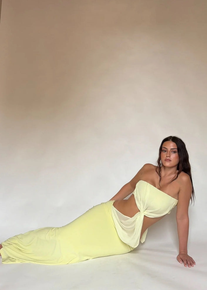 Novich Lumi Gown In Lemon