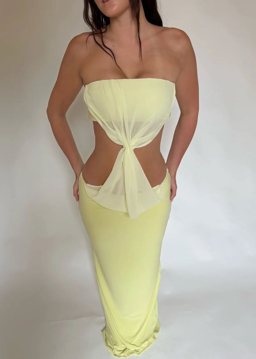 Novich Lumi Gown In Lemon