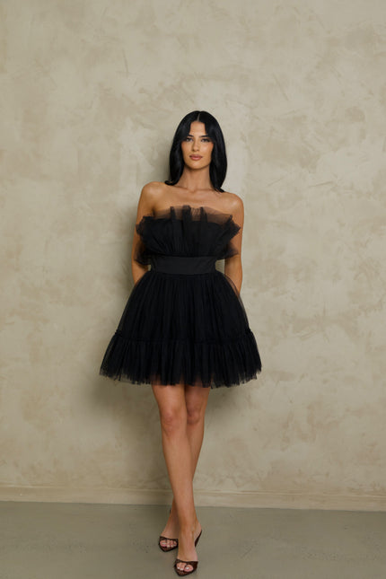 Katie May Ellee Mini Dress -  Black