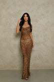 Rat and Boa Valentina Maxi Dress - Leopard