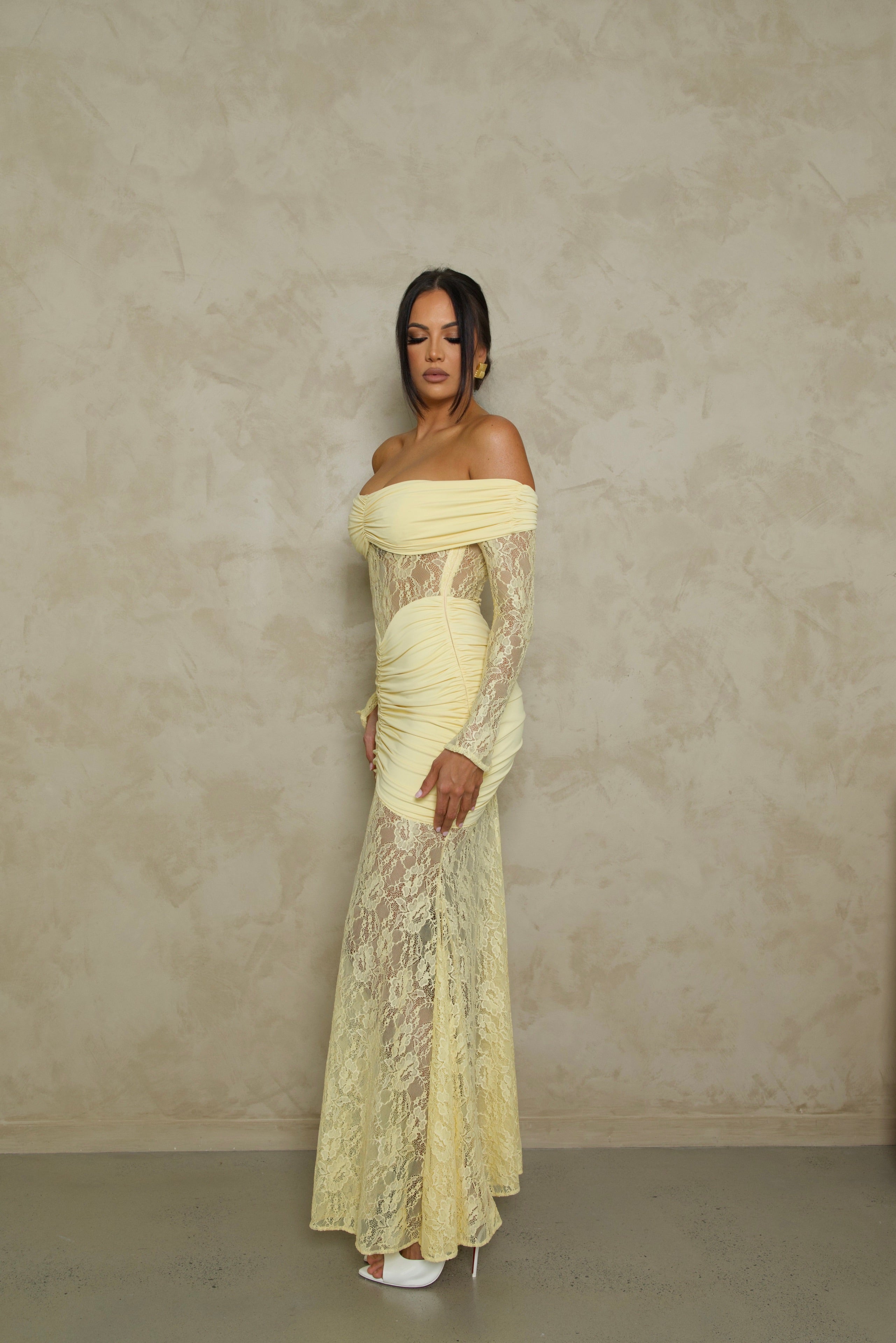 Babyboo Sauline Maxi Dress - Lemon