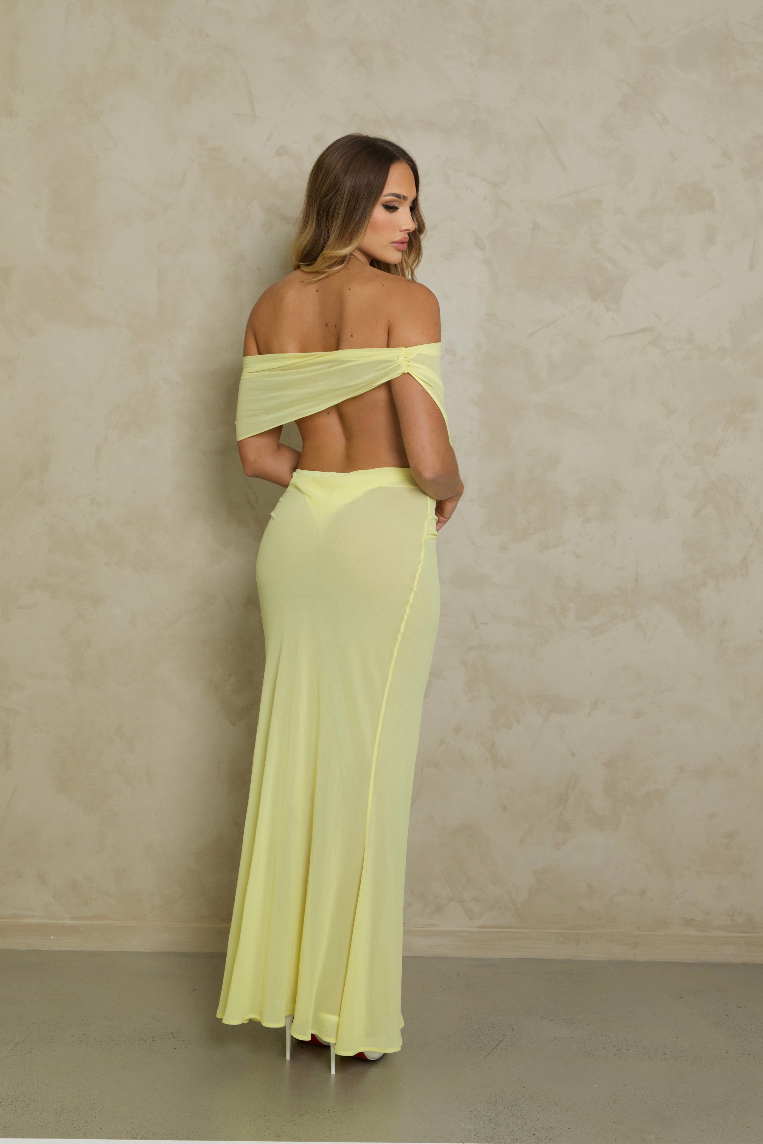 I Am Gia Khalo Maxi Dress - Yellow