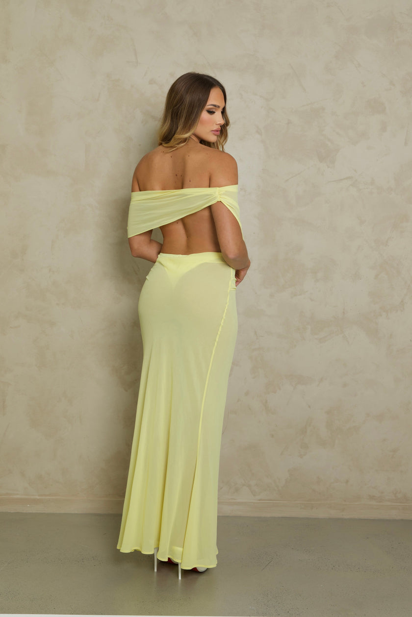 I Am Gia Khalo Maxi Dress - Yellow
